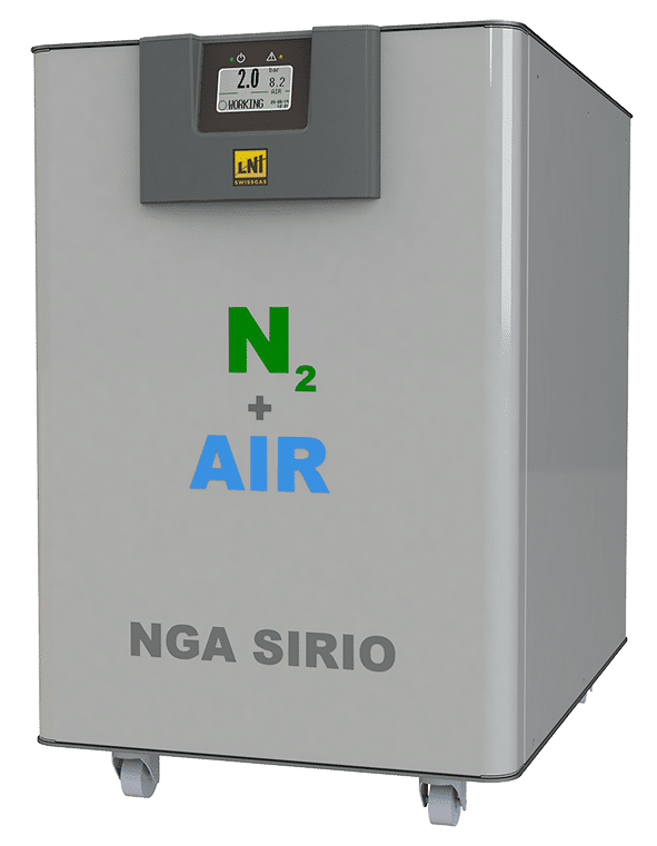 Generatore di azoto ultra puro NGA SIRIO